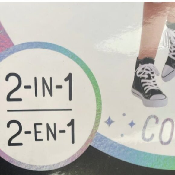 Childs Reversible Black And Purple Cat/ Skeleton Costume Sizesmall  4-6 - Picture 3 of 5